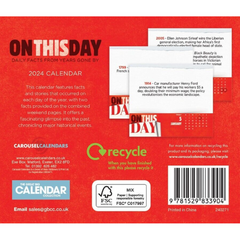 On This Day Desk Calendar 2024