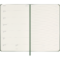 Moleskine 2024 Weekly Planner Large Hardcover Green