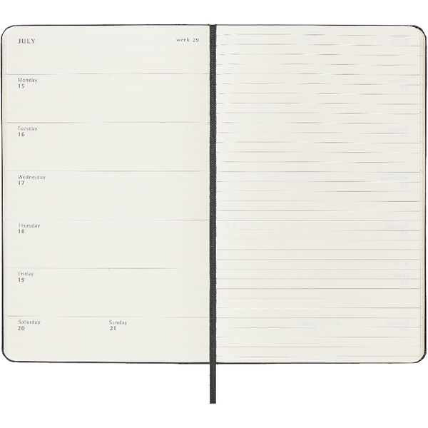 Moleskine 2024 Weekly Planner Large Hardcover Black | Paper Tiger