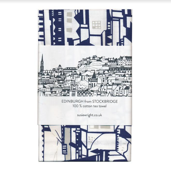 Edinburgh From Stockbridge Tea Towel