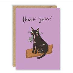 Thank You Cat & Mouse Card
