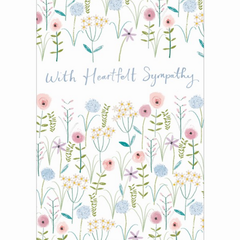 Heartfelt Sympathy Florals Card