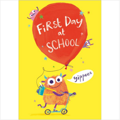 First Day at School Monster Card