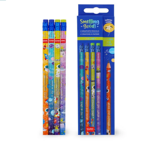 Space Scented HB Graphite Pencils Pack of 4