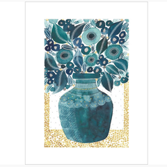 Blue Vase Card