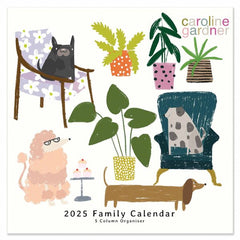 Caroline Gardner Dogs 2025 Family Organiser Calendar