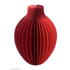 Twilight Honeycomb Vase Red