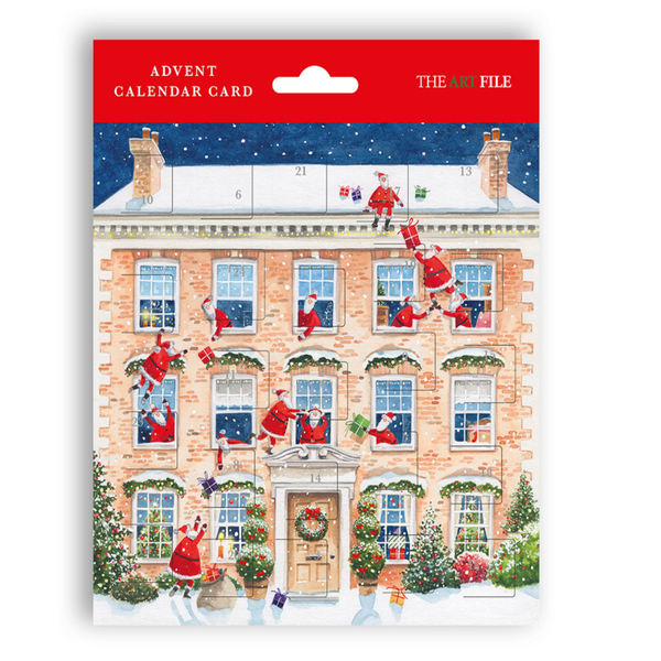 Santas In House Advent Card