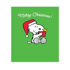 Snoopy Merry Christmas Present Card