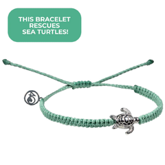 4Ocean Sea Turtle Rescue Seafoam Green Bracelet