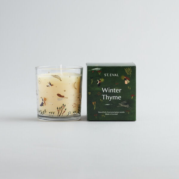 Christmas Wonderland Winter Thyme Glass Candle