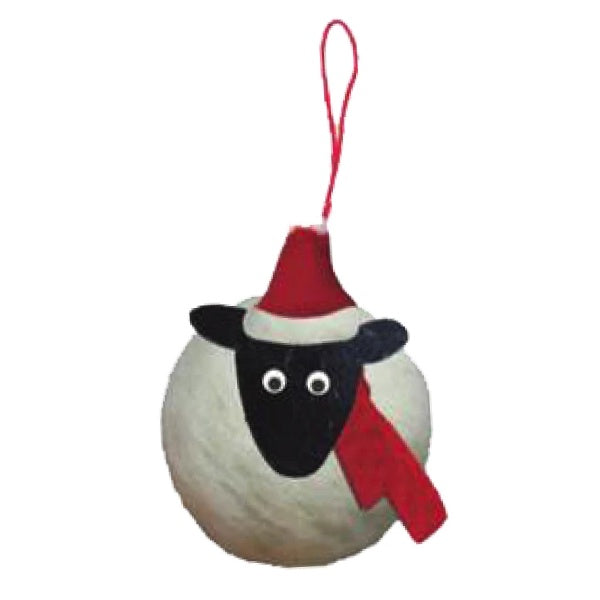 Botanical Sheep Felt Decorations Pack of 3