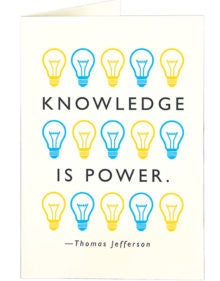 Knowledge Is Power Card