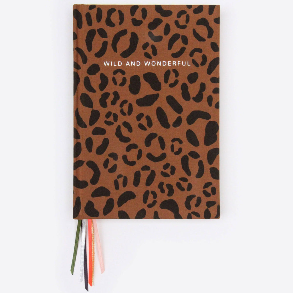 Tan Leopard Print Notebook