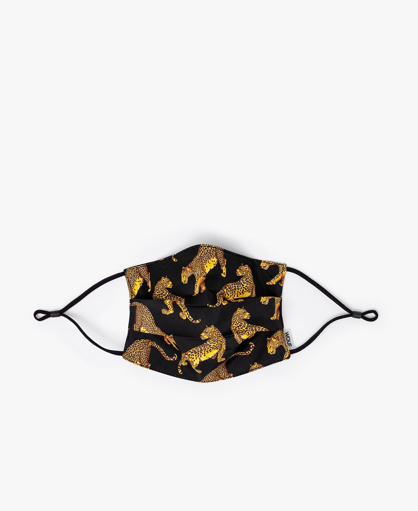 Black Leopard Wouf Face Mask With Filters