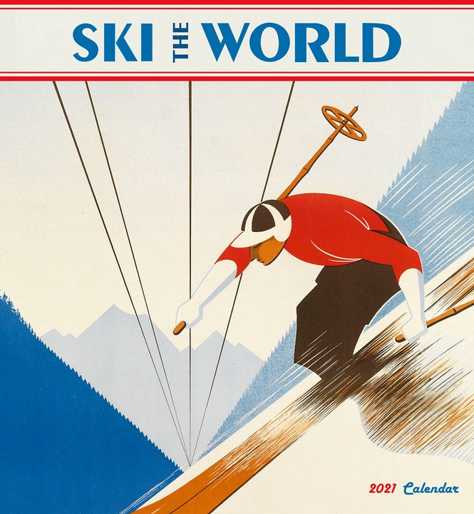 Ski the World 2021 Wall Calendar