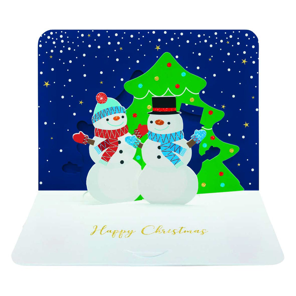 Two Snow People Box of 5 Christmas Cards