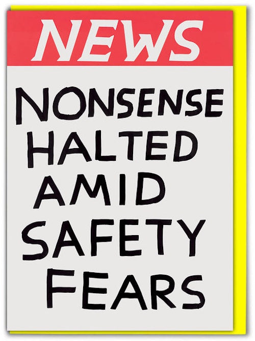 News Nonsense Halted Card