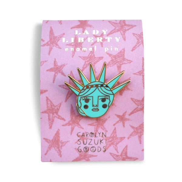 Lady Liberty Pin Badge