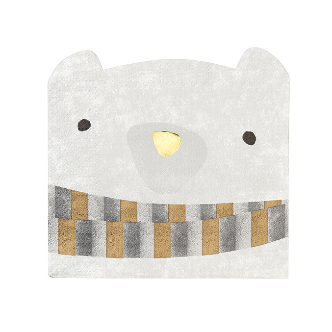 Nordic Christmas Bear Napkin Pack of 16