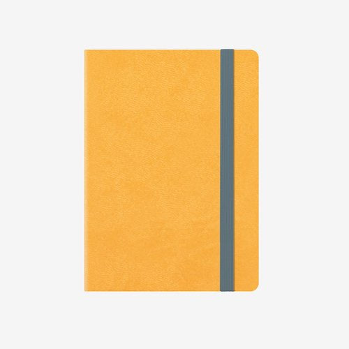 Small Weekly Diary With Notebook 18 Month 2019/2020 - Yellow