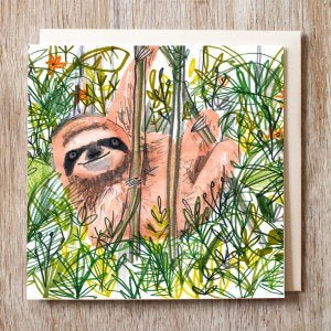 Sloth In The Jungle Card