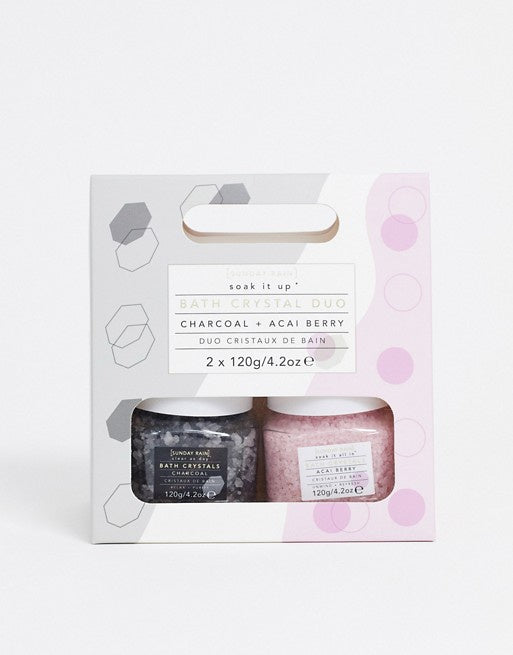 Sunday Rain Bath Crystal Duo Gift Set