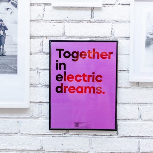 Together In Electric Dreams A3 Foil Print