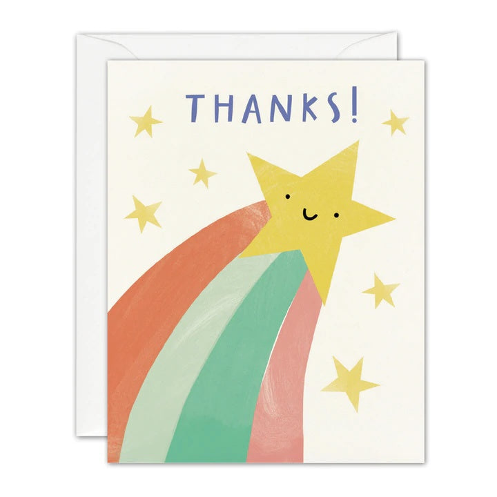 Thanks Shooting Star Pack of 5 Mini Cards