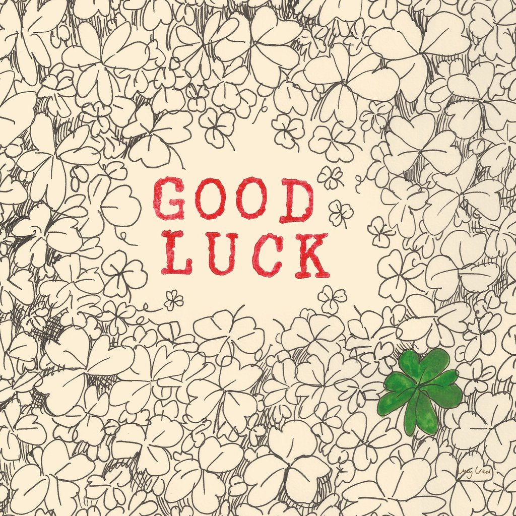 Good Luck Clovers Card