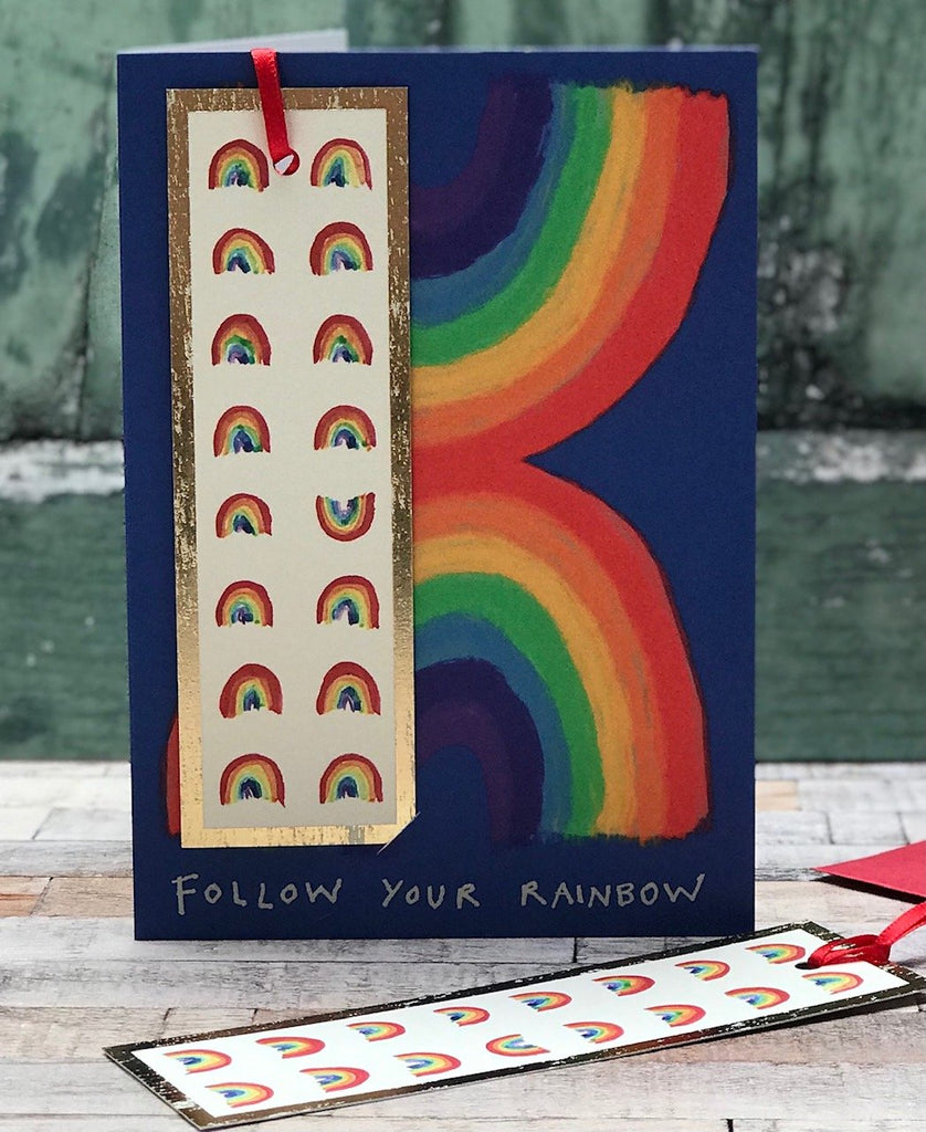 Follow Your Rainbow Bookmark Card