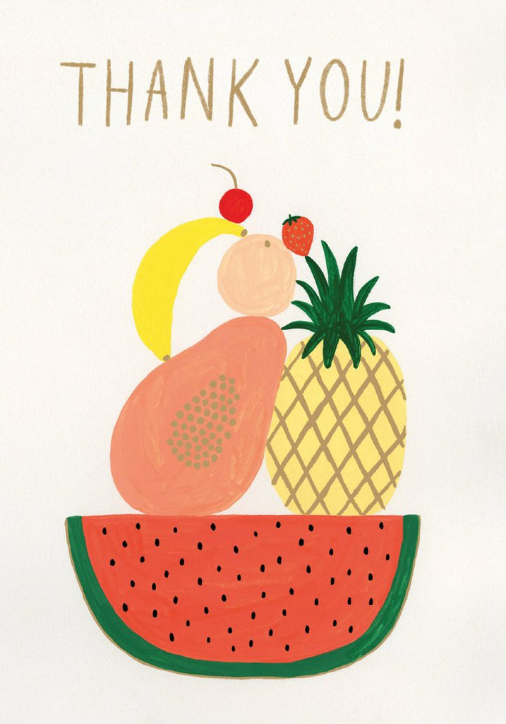 Five Fruits Thank You Card