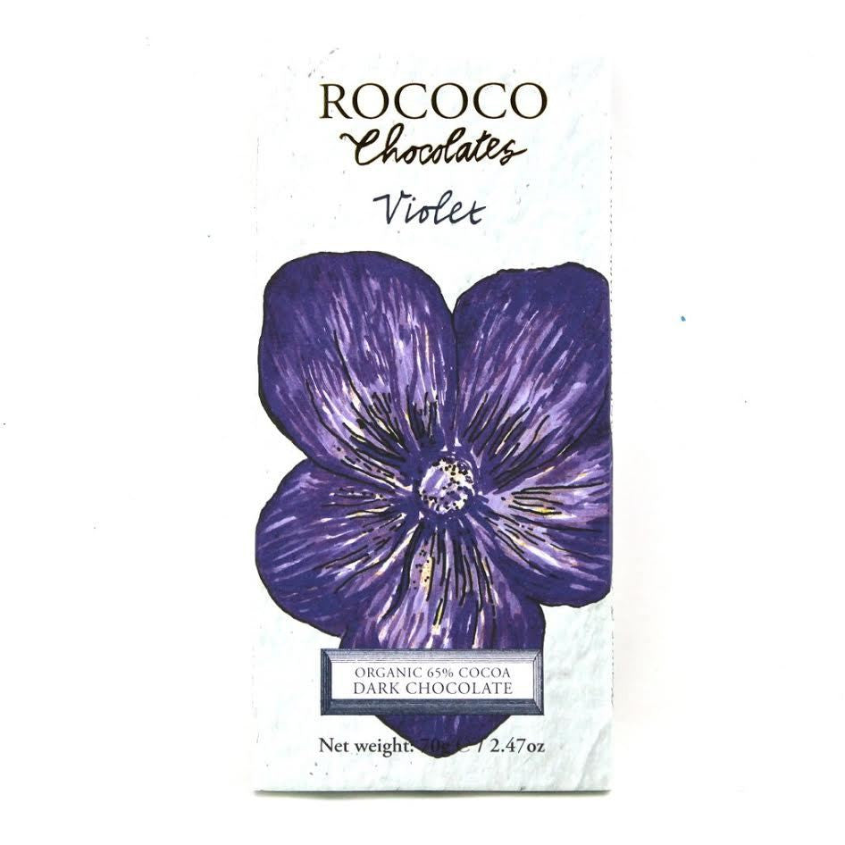 Rococo Organic Violet Dark Chocolate 65%