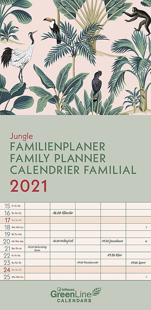 Jungle 2021 Family Planner