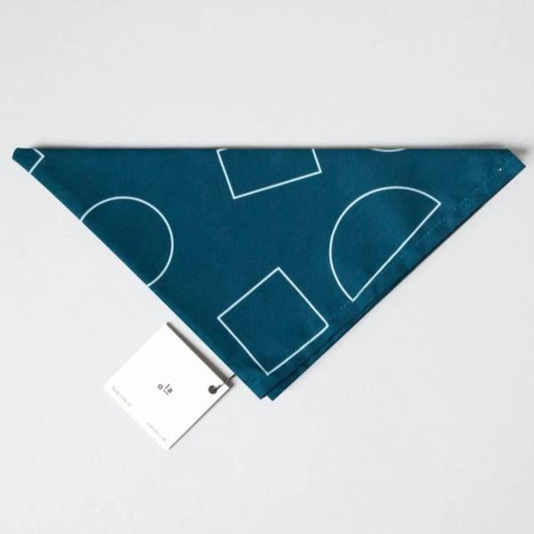 Reusable Cotton Wrap Shapes Print in Indigo