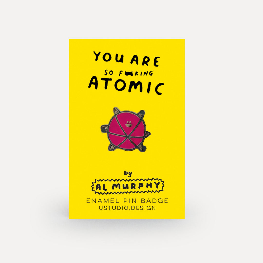 Al Murphy Pin Badge Atomic Atom