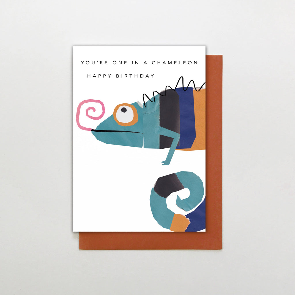 You're One In A Chameleon Happy Birthday Card