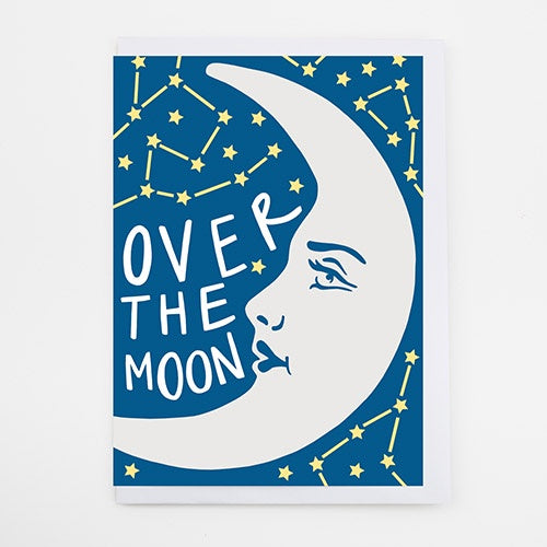 Over The Moon Card