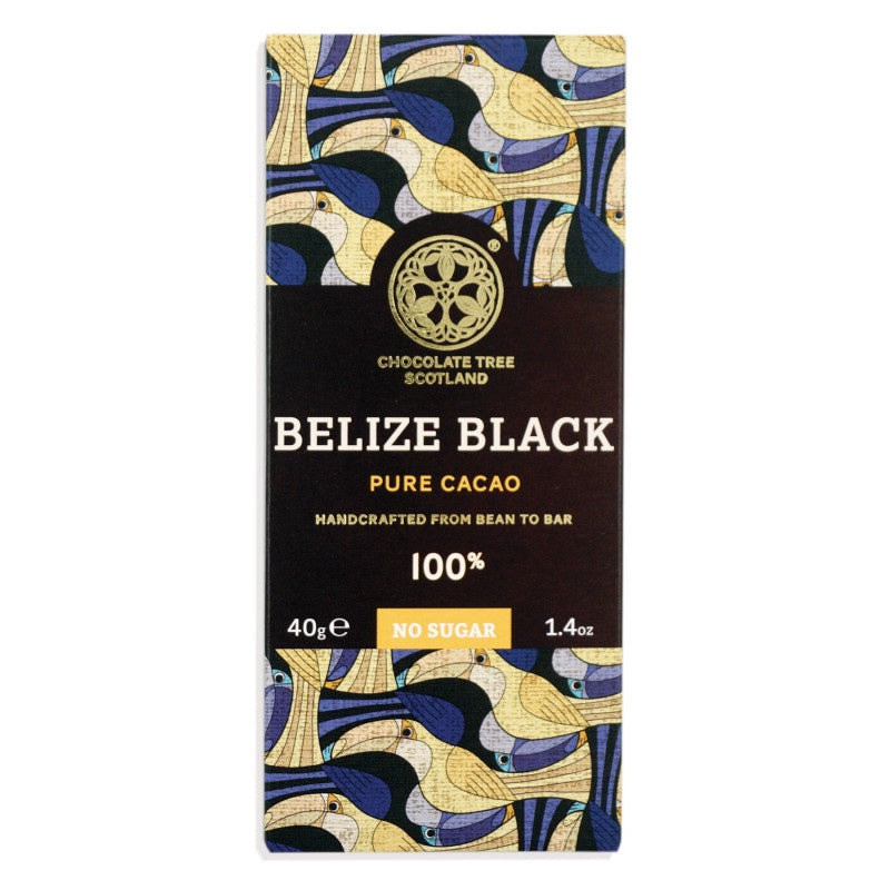 Bean To Bar No Dairy 100% Dark Belize Black Nibs 40g