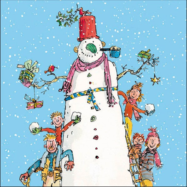 Quentin Blake Snowman Christmas Card