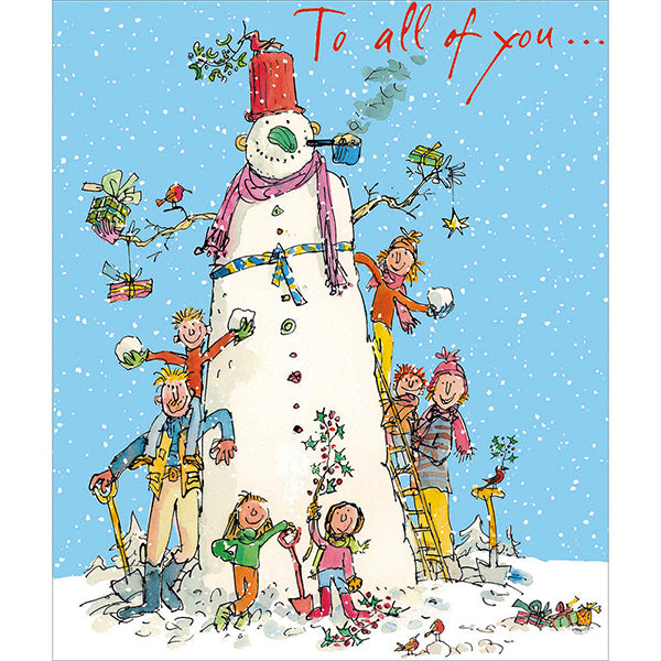 Quentin Blake To All Of You Christmas Card