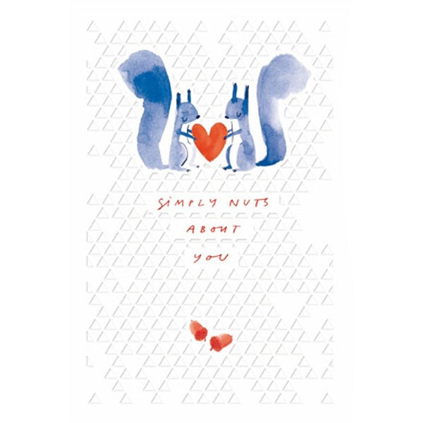 Simply Nuts About You Valentines Card