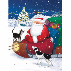 Father Christmas With Cat and Dog Advent Calendar