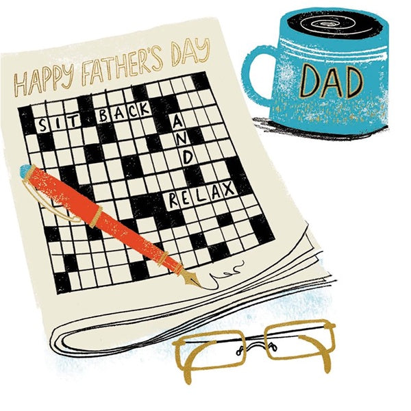 Crossword Father's Day Card