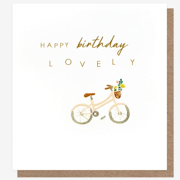 Happy Birthday Lovely Bicycle Card