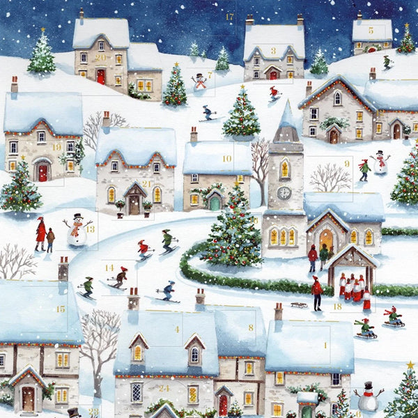 Tim Mason Snowy Village Advent Calendar Paper Tiger