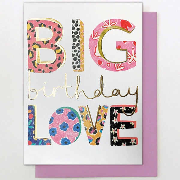 Big Love Birthday Card