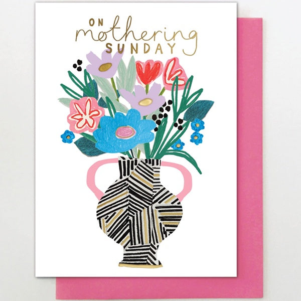 On Mothering Sunday Vase Card