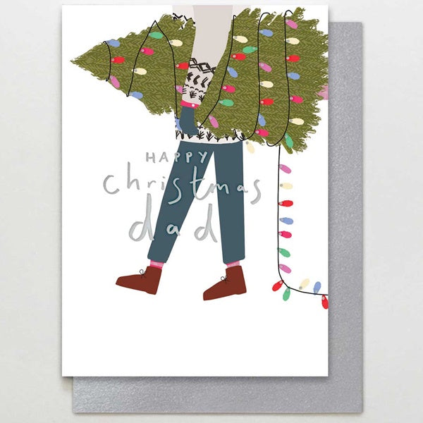 Happy Christmas Dad Tree Card