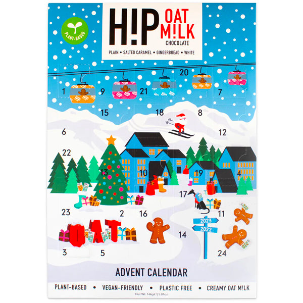 H!P Oat Milk Assorted Chocolate Advent Calendar - Paper Tiger